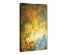 The Apoteosis of The Slavs by Alphonse Mucha Poster per camera da letto Decorazione su tela Sport Paesaggio Ufficio Camera Decor Cornice Regalo 40,6 x 61 cm