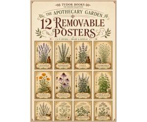 The Apothecary Garden: 12 Removable Botanical Herb Posters: Vintage Herbal Wall Art Featuring Lavender, Rosemary, Sage, Chamomile, Calendula, ... Balm, Thyme, Yarrow, Elderflower & Valerian