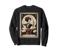 The Archery Mom Archer Arco e Freccia Tarocchi Scheletro Felpa