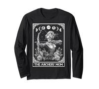 The Archery Mom Archer Arco e Freccia Tarocchi Scheletro Maglia a Manica