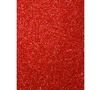 The Ark Craft - Confezione da 5 cartoncini glitterati, formato A4, 250 g/mq, colore: Rosso