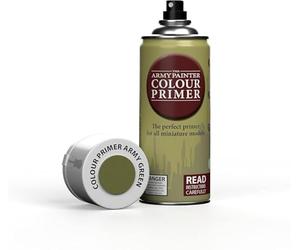 The Army Painter, Colour Primer Army Green, 400 ml spray acrilico | Primer verde militare per dipingere miniature Warhammer e Dungeons and Dragons