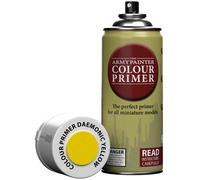 The Army Painter, Colour Primer Daemonic Yellow, 400 ml Vernice per Plastica Primer Giallo - Primer Modellismo per Miniature Fantasy, D&D e Warhammer