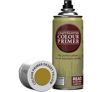 The Army Painter, Colour Primer Desert Yellow, 400 ml Vernice per Plastica Gialla - Modellismo per Miniature Fantasy, D&D e Warhammer
