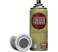 The Army Painter, Colour Primer Gun Metal, 400 ml Vernice per Plastica Primer Grigio Metallica - Primer Modellismo per Miniature Fantasy, D&D e Warhammer