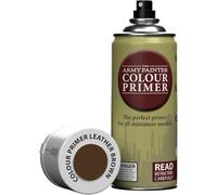 The Army Painter, Colour Primer Leather Brown, 400 ml spray acrilico | Primer marrone cuoio per dipingere miniature Warhammer e Dungeons and Dragons
