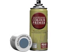 The Army Painter, Colour Primer Wolf Grey, 400 ml Vernice per Plastica Primer Grigio - Primer Modellismo per Miniature Fantasy, D&D e Warhammer