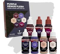 The Army Painter, Combat Se7ens: Purple Xenos Flesh: 7 x 18 ml Warpaints Fanatic, 5 Acrilici, 2 Lavature, Colori per Hobby di Alta Qualità Perfetti per Miniature di DnD e Warhammer