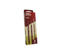 The Army Painter, Hobby Starter Brush Set di 3 pennelli per colori acrilici inclusi Drybrush, Small Detail & Standard Brush, pennello da modellazione a punta fine per pittura in miniatura fantasy