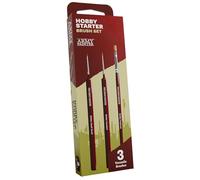 The Army Painter, Hobby Starter Brush Set, 3 pennelli per miniature | Drybrush, Small Detail e Standard Brush, punta fine, per dipingere miniature Fantasy