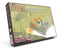 The Army Painter | Mega Brush Set | 10 pennelli in setole sintetiche e zibellino | Pennello Kolinsky Gratis | Accessori per pittura di miniature