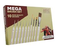 The Army Painter, Mega Brush Set, 10 Pennelli per Miniature Wargamer - 3 per Layering, 2 per Drybrushing, 3 per Dettaglio e 2 per Modelli Grandi