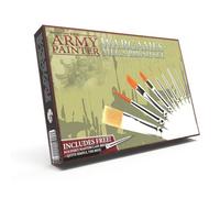 The Army Painter | Mega Brush Set | 10 pennelli in setole sintetiche e zibellino | Pennello Kolinsky Gratis | Accessori per pittura di miniature