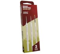 The Army Painter, Most Wanted Brush Set, 3 pennelli fatti a mano | Piccolo drybrush, layering e dettagli fini, pennelli di qualità fatti a mano in Europa