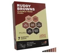The Army Painter Warpaints Fanatic: Ruddy Browns Flexible Triad PLUS+ - 1 Set