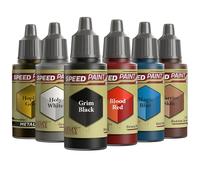 The Army Painter, Speedpaint 2.0 Fantasy Colours Bundle, 6 x 18 ml | Oro, bianco, nero, rosso, blu e marrone, per dipingere miniature Warhammer e Dungeons and Dragons
