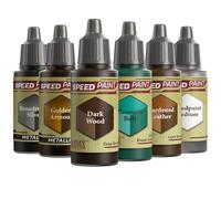 The Army Painter, Speedpaint 2.0 Wargaming Colours Bundle, 6 x 18 ml | Argento, oro, marrone, verde e 1 medium, per dipingere miniature Warhammer e Dungeons and Dragons