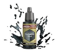 The Army Painter Speedpaint Enchanted Steel 2.0, Acrilico Singolo Vernice 18ml Una Soluzione Di Pittura A Strato Per Miniature Da Tavolo Fantasy Come Figure Di Warhammer 40k e Dungeons and Dragons