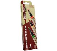 The Army Painter, Speedpaint Marker Introductory Set, 3 x 6 ml | Marker Speedpaint 2.0 verde, rosso e giallo, colori acrilici a contrasto, per DnD e Warhammer