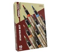 The Army Painter, Speedpaint Marker Starter Set, 10 pennarelli Speedpaint 2.0 da 6 ml, 9 pennarelli Contrast Paint e 1 pennarello acrilico metallico, incl. 10 punte extra per DnD & Warhammer