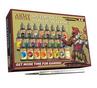 The Army Painter Speedpaint Most Wanted Set 2.0 Combo, Colori Acrilici Set Con 24 Bottiglie Da 18ml Di Gamma Di Colori Dal Speedpaint Starter Set, Incluso 1 Pennello Base E 1 Pennllo Speedpaint