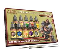 The Army Painter Speedpaint Starter Set 2.0 Combo, Perfetto Per I Principianti 10 Contrasto Bottiglie 18ml Kit Colori Acrilici e 2 Pennelli Per La Base Per D&D Miniature