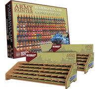 The Army Painter, Warpaints Air Complete Set Combo, 126 x 18 ml | Colori acrilici pre-diluiti per aerografo, 18 metallici, 6 fluo e 1 stazione di pittura per progetti