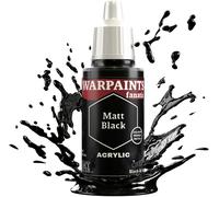 The Army Painter, Warpaints Fanatic Black Matt Single Acrylics, pittura in miniatura per hobby in miniatura, vernice di qualità per Wargaming in miniatura