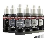 The Army Painter – Colori acrilici Warpaints Fanatic Flexible Triad – Black & Greys – 6 x 18 ml