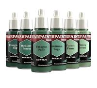 The Army Painter, Warpaints Fanatic Flexible Triad: Desaturated Cool Greens, 6x18 ml Colori Acrilici - Colori modellismo per Miniature Dnd e Warhammer 40k
