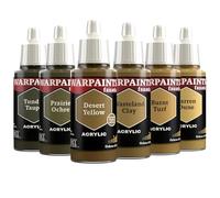 The Army Painter, Warpaints Fanatic Flexible Triad: Ochres & Tans, 6x18 ml Colori acrilici - Colori modellismo per Miniature Dnd e Warhammer 40k