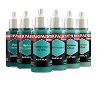 The Army Painter, Warpaints Fanatic Flexible Triad: Turquoises, 6x18 ml Colori Acrilici - Colori modellismo per Miniature Dnd e Warhammer 40k