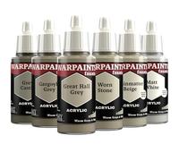The Army Painter, Warpaints Fanatic Flexible Triad: Warm Greys&White 6x18ml