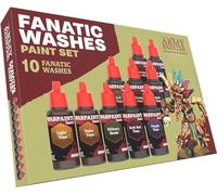 The Army Painter, Warpaints Fanatic Washes Paint Set, 10 x 18 ml | Colori acrilici, wash e ombre per modelli e miniature Warhammer e D&D