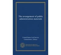 The arrangement of public administration materials