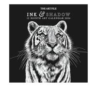 The Art File - Calendario da parete quadrato 2026, 30 x 30 cm, Ink & Shadow Art