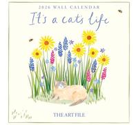 The Art File - Calendario da parete quadrato 2026 30 x 30 cm - It's a Cat's Life