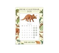 The Art File - Calendario da tavolo con slot insieme stand - Dinosauri