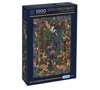 The Art File: Into the Forest | Puzzle da 1000 pezzi | Opera d'arte con animali della foresta | Puzzle sostenibile per adulti | cartone riciclato al 100% di alta qualità | ottimo regalo per adulti |
