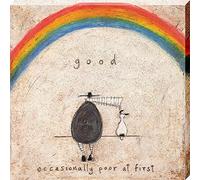 The Art Group Sam Toft Good. Occasionalmente Poor At First Stampa su tela, cotone, multicolore, 1,8 x 30 x 30 cm