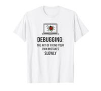 The Art of Fixing Funny Programmer Coding Debugging Humor Maglietta