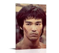 The Art of Martial Arts Master Bruce Lee Poster decorativo su tela, per soggiorno, camera da letto, 20 x 30 cm