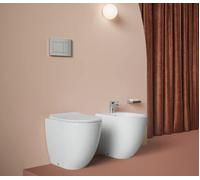 The ArtCeram "File 2.0" Coppia Sanitari Filomuro Bianco Opaco sedile soft close