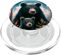 The Asian Black Bear Tarocchi Carta Animale Fauna Selvatica PopSockets PopGrip per MagSafe