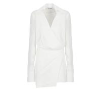 The Attico - Abito Bianco in Cotone con Colletto - -Dresses -Donna -Bianco -M