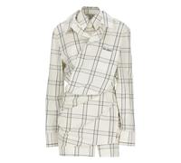 The Attico - Abito Camicia a Scacchi Asimmetrico - - Dresses - Donna - Multicolore - M