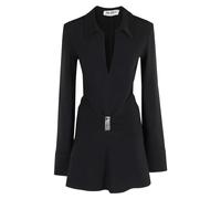 The Attico - Abito Mini Nero con Profondo Scollo a V - - Dresses - Donna - Nero - S
