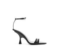 The Attico Black Silk Stiletto Heel Sandals - EU36.5/US6.5