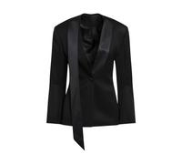 The Attico - Blazer con Scollo a Sciarpa e Fiocco Oversize - - Jackets - Donna - Nero - L