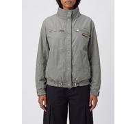 THE ATTICO Bomber corto in misto cotone relaxed fit con collo alto 42 Grigio